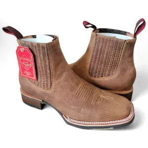 Quincy Men's Short Rodeo Boot Tan - Classic Versatile Casual Wear Boot for Everyday Use