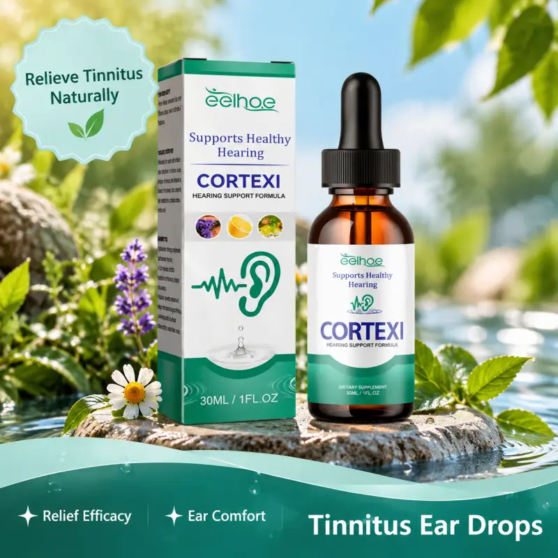 EELHOE Ear Drops for Tinnitus Support, Earwax Removal Cleaner, Ear Cleaning Drops, Ear Hygiene Care, Ear Discomfort Relief, Hearing Support Formula, Daily Ear Care