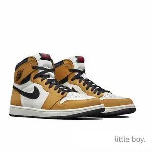 Classic BlackGoldWhite High Tops - Retro Sporty Sneakers - Urban Fashion Footwear