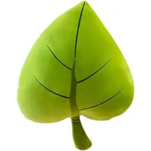 19.7" 3D Stuffed Plant Plush Leaf Shaped Throw Pillow for Room Decor