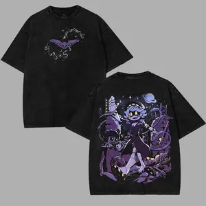 Murder Drones N Wash T-Shirt,Hoodie,Sweatshirt Hazbin Washed Shirt, Comic Shirt, TV Show Shirt graphic tees Menswear Top Cotton Fabric lover streetwear