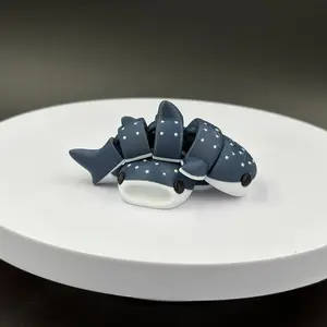 3D Printed Whale Shark Statue, Fantasy Animal Sculpture, Indoor & Outdoor Decor, Perfect for Holidays, Gift for Ages 14+