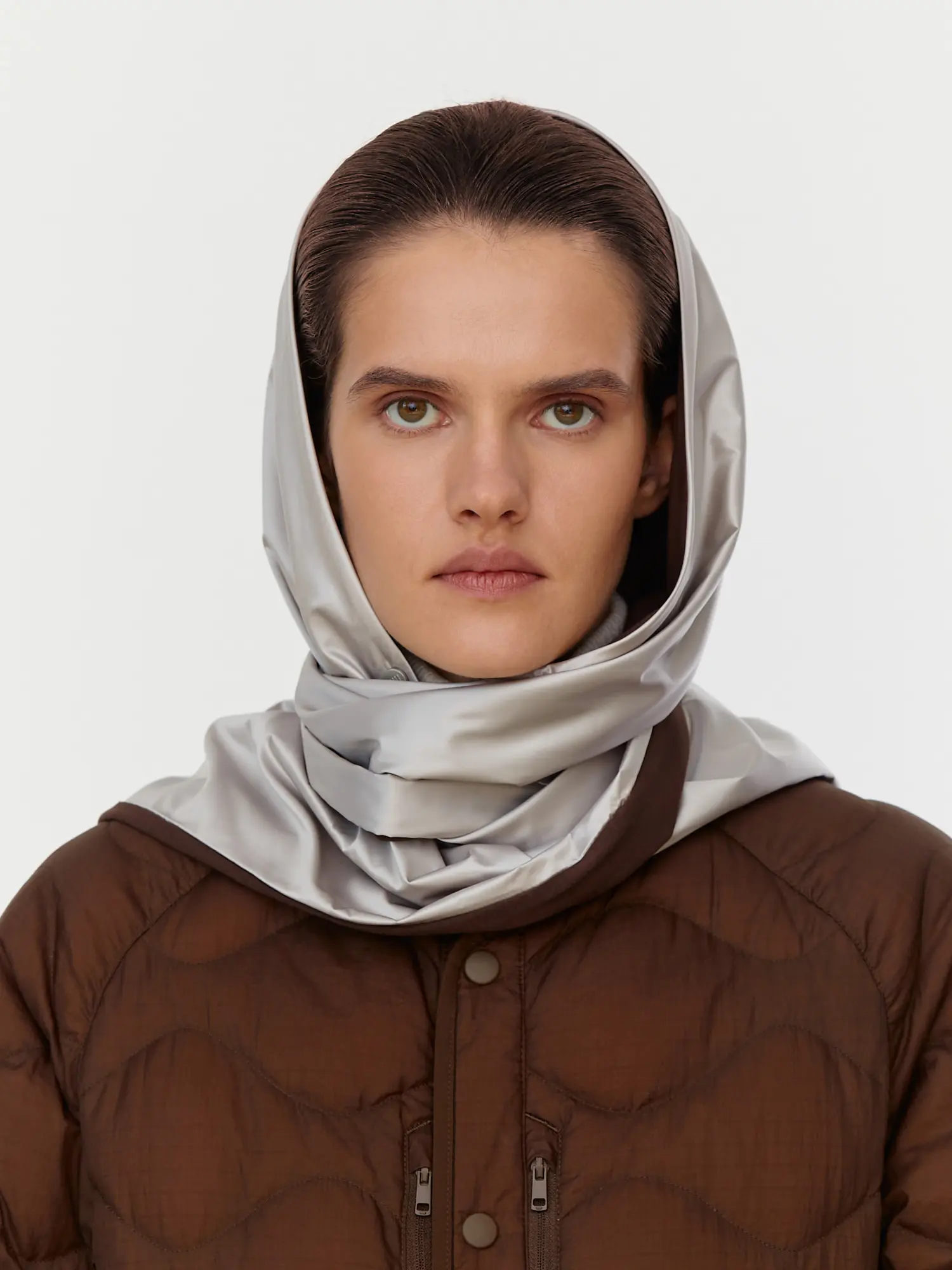 Waterproof Scarf with cotton in Beige