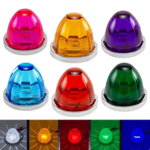LED Lorry Truck Side Lights Watermelon Lights LED Turn Signal Emergency Lamp Trailer Side Marker Clearance Light 12V 24V for Car