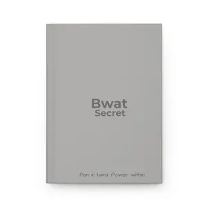Bwat Secret Hardcover Journal - Gratitude Notebook with Matte Laminated Cover & 150 Lined Pages for Notes & Ideas