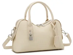 LA TERRE Braided Handle Structured Satchel Bag - Women's Top Handle & Crossbody Bag N2634