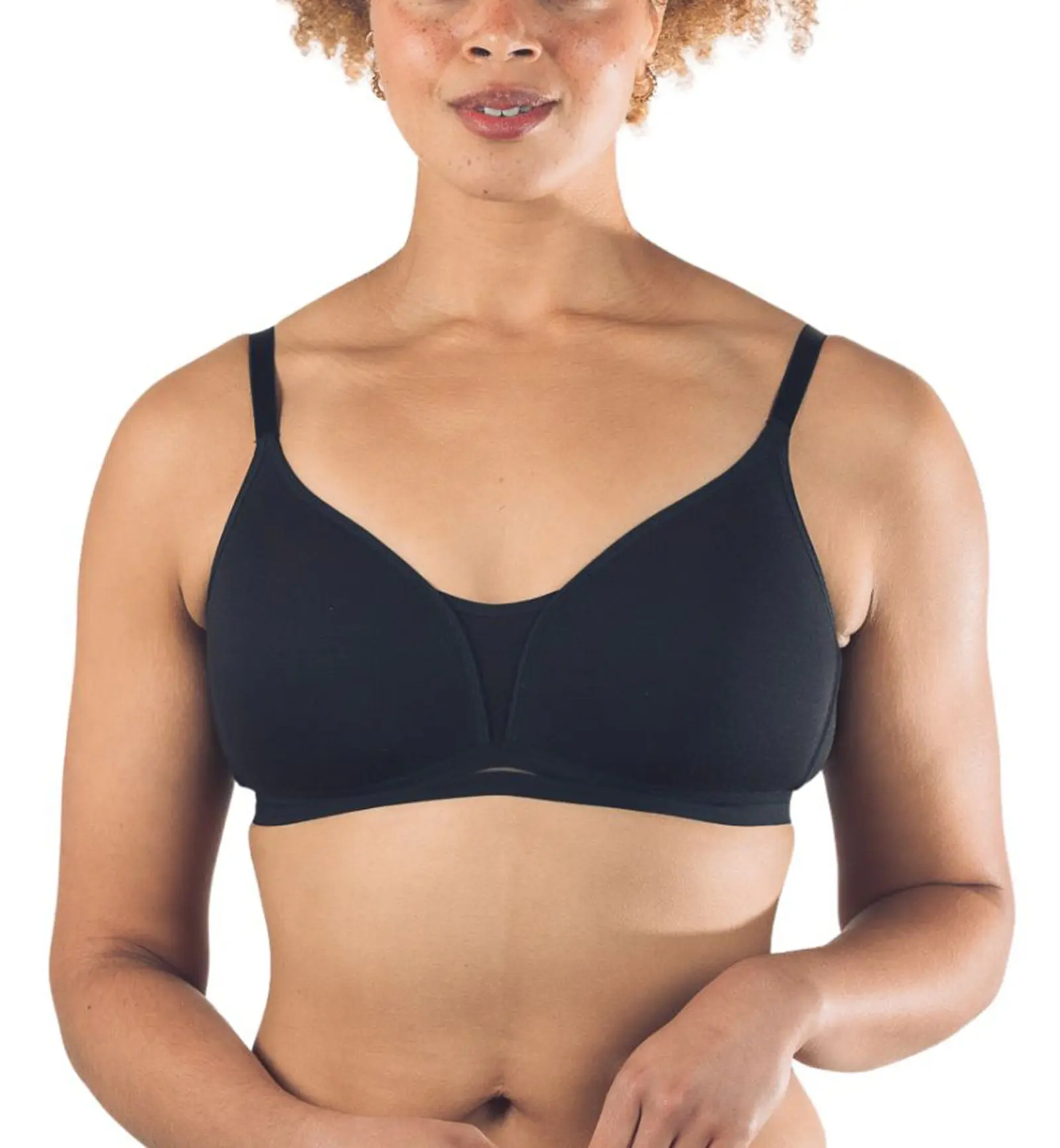 Royce Posie Non-Wire Convertible T-shirt Bra (8031) - Black