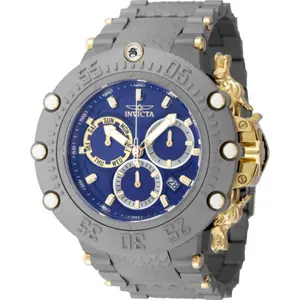 Invicta Men's 48193 Subaqua Quartz 2 Hand Blue, Gold, Titanium Dial Watch