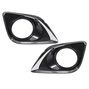 Left Right Side Fog Light Grille Cover Trim 520400T010 520300T010 for Toyota Venza 2013 2014 2015 2016 Black 1 Pair