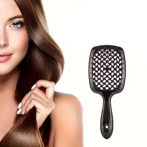 High-Quality Anti-Static Scalp Massage Comb, Salon Hair Brush with Hollow Design, Suitable for Dry and Wet Hair, Daily Use