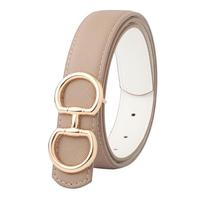 Milk Tea Color/White(shiny Gold Buckle)