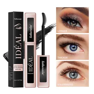 Curled Mascara No Clumps Long-Lasting Volume Lash Mascara, Fluffy Thickening Eyelashes Makeup, Perfect for Daily Use