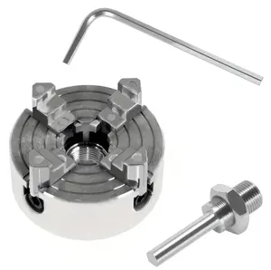Three-jaw lathe chucks, four-jaw lathe chucks, miniature lathe chucks with connecting rods and short rods, self-centering woodworking turning attachments, stable cutting