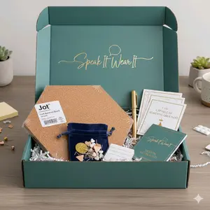 Speak It Wear It 2026 Manifestation Vision Board Kit with Cork Bulletin Board Jot Note Cards and Inspirational Quotes