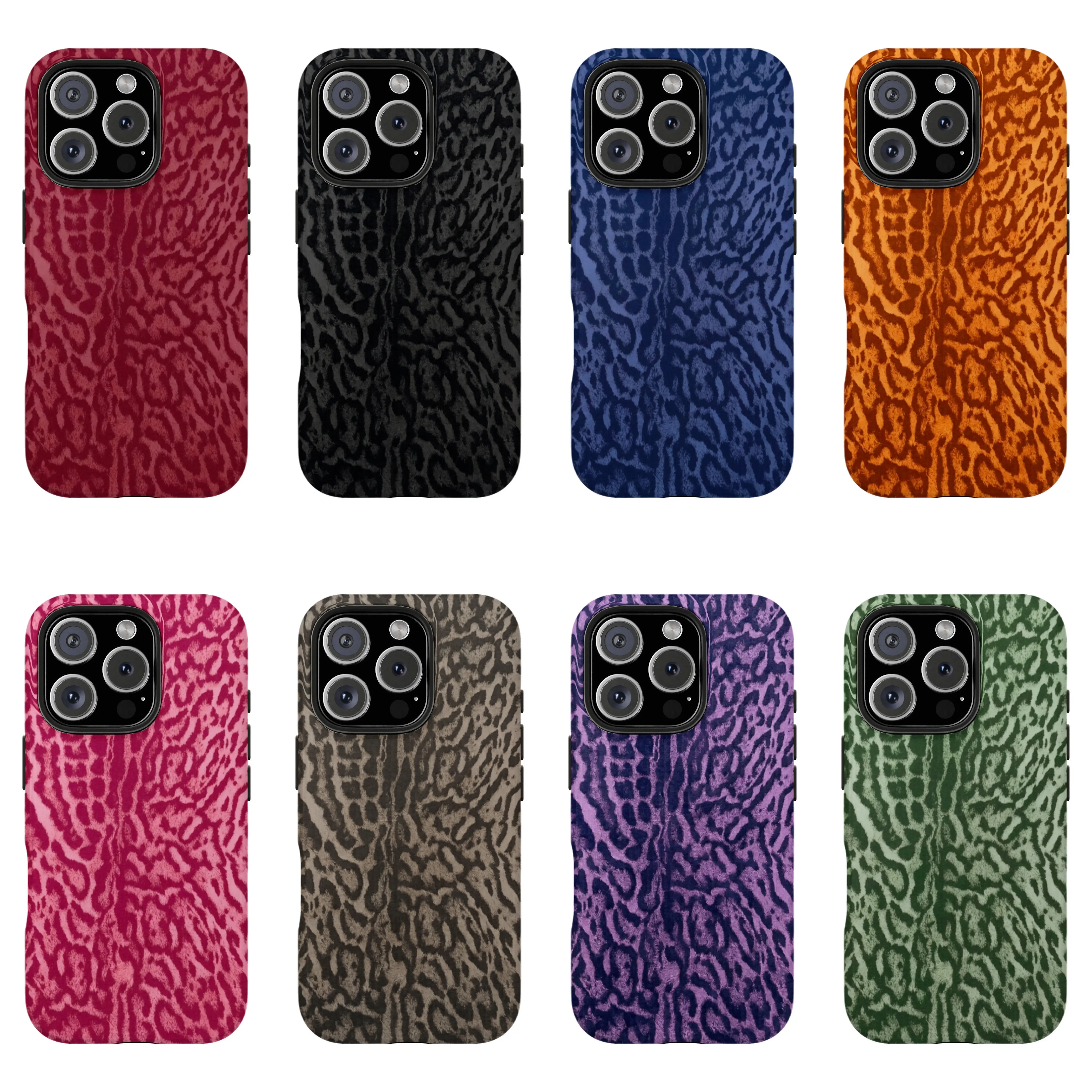 8 Style Of Leopard Print Tough Phone Case, Stylish Protective Cover Hard Case Tough 2-piece Phone Case For iPhone 17 16 15 14 13 12 11 Pro Max Air Compatible.