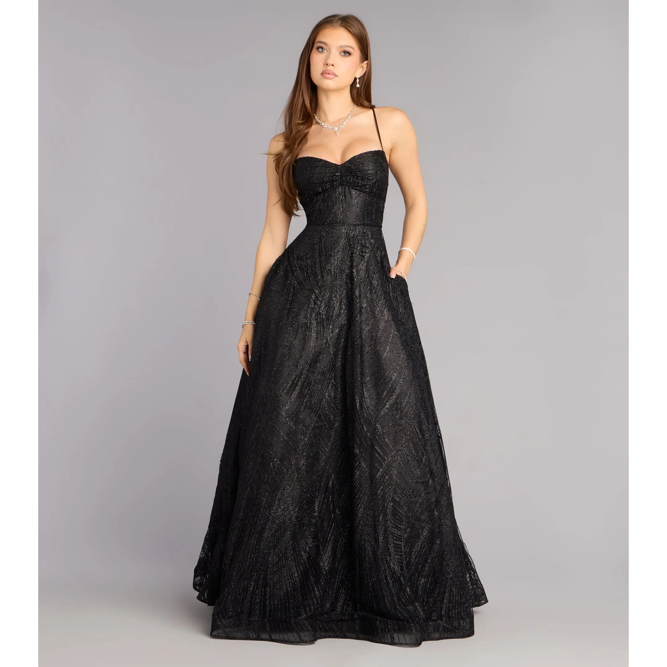 green emerald velvet dress CD788 | FITTED DRESS – Ladivine by Cinderella Divine main image 1