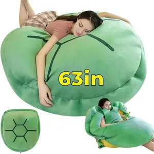 63? Giant Wearable Turtle Shell Pillow for Adults - Weighted Plush  Cushion | Wearable Bean Bag Chair for  Office Gaming Reading & Movie Nights