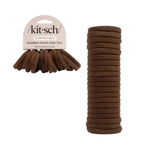 Kitsch Chocolate Seamless Hair Elastics 20pc Set