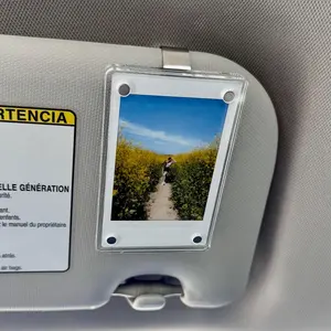 Personalized Polaroid Photo for Car Visor Clip - Custom Car Decoration with Your Own Polaroid Photo
