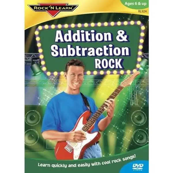 Used Book - Rock 'N Learn Addition & Subtraction DVD, English Learning Resource with Songs, Rock Songs