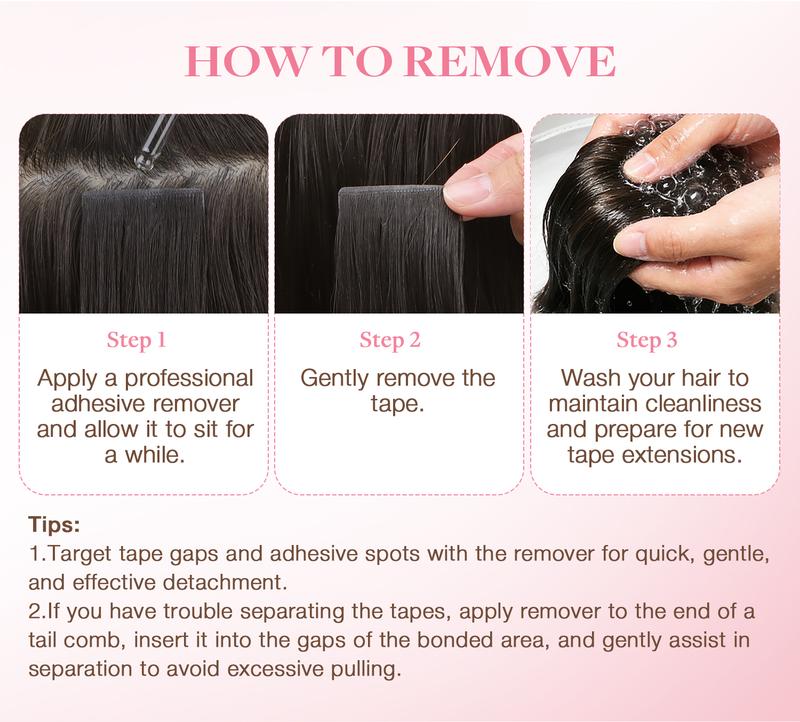 GOO GOO Invisi Edge Tape in Hair Extensions Human Hair, 14inch-24inch 20pcs 50g, Straight Virgin Remy Hair, Seamless Injected Tape, Natural Look