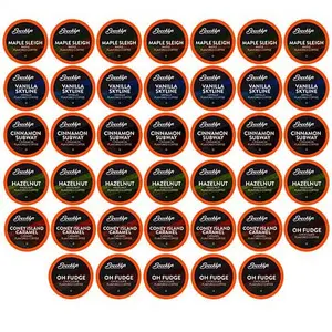 Brooklyn Beans Flavored 2.0 K-Cup Coffee Pods, Variety Pack 40-Count