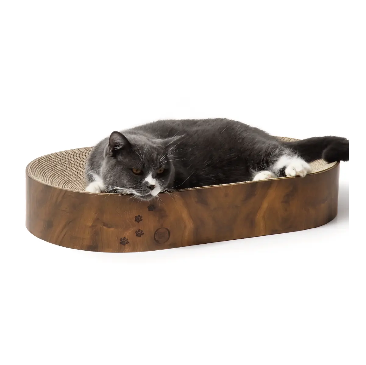 Cozy Cat Scratcher Bowl Capsule (Dark Cherry)