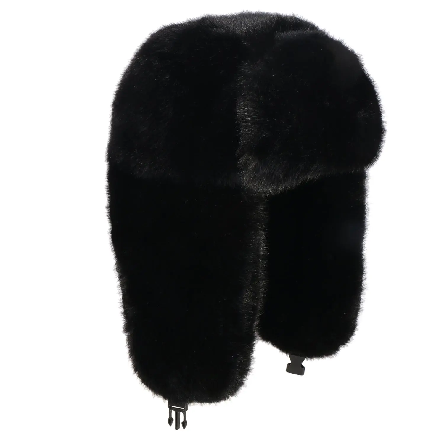 Men Women Winter Fuzzy Warm Solid Trapper Hats Windproof Russian Trooper for Cold Weather