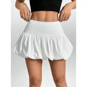 Women’s solid bubble skirt, casual and fashionable short skirt, summer women’s underwear GARMENTARY