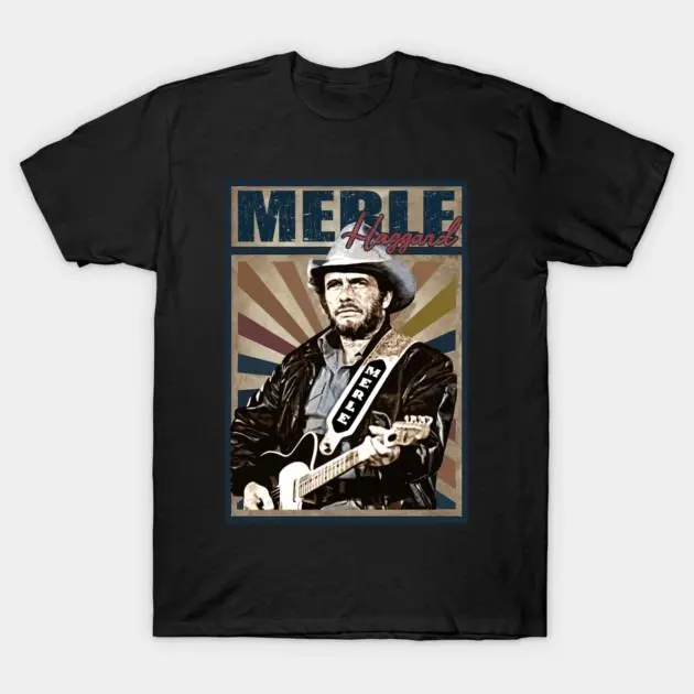 Merle Haggard Shirt Vintage Country Music Graphic Unisex T-Shirt