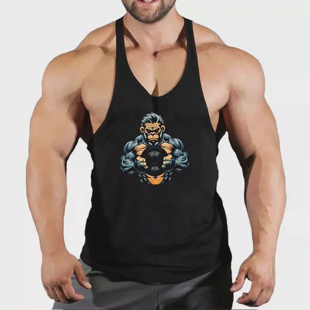 Gym Shirt Stringer Tank Top Bodybuilding Gym Golds Gym Fitness, Men's Stringer Tanktop
