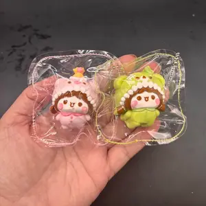 Cute mini keychain soft  taba squishy toy