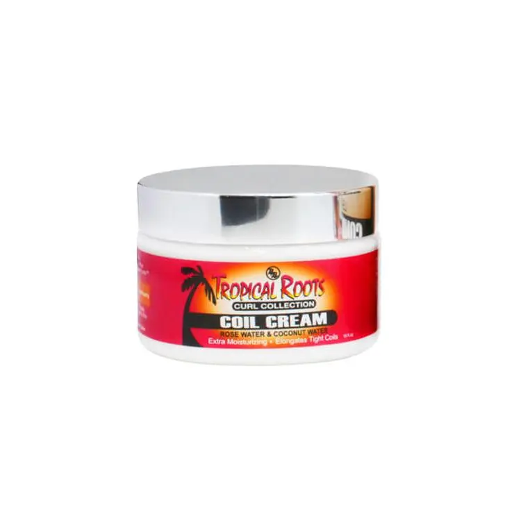 BRONNER BROS TROPICAL ROOTS ROSE AND COCONUT WATER COIL CREAM 10 OZ.