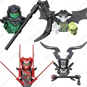 2026 new Anime Ninja Evil Moro Mini Action Figure Building Blocks Mr. E Skeleton Wizard Dolls Bricks Model Kids MOC Toys Gifts
