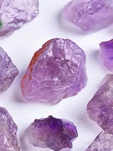 Natural Light Amethyst Crystal Stone, 40g/120g/240g Gravel Stone, Crystal-Decorated Gifts, Home & Office Decoration