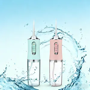 Rechargeable Mini Travel Water Flosser, 4 in 1 Portable Oral Irrigator, Cordless Teeth Cleaner with Strong Water Pressure, Dental Water Flosser for Braces, Home and Travel Oral Rinse