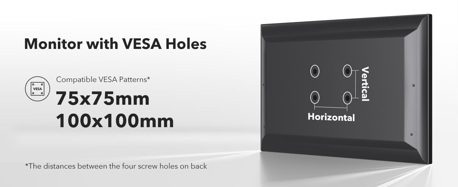 HUANUO 32 inches Dual Monitor Stand up to 17.6lbs per Arm, High-Grade Aluminum Free Standing Dual Monitors Mount for 2 Screens. Fully Adjustable Dual Monitor Stand for Desk with Tilt, Swivel, Rotation