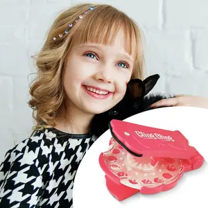 Magic Nail Drill Hair Rhinestone Drill Manual Hair Decoration Tool DIY for Kids Crafting Instant Transformation Gentle Adhesive Universal Tool