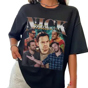 Retro Nick Miller Graphic T-Shirt, New Girl TV Show Tee, Funny Sitcom Fan Merch Gift for Her