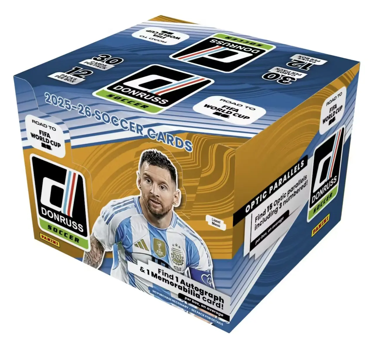 1 (ONE) 2025/26 Panini Donruss Road to FIFA World Cup Soccer Hobby Box