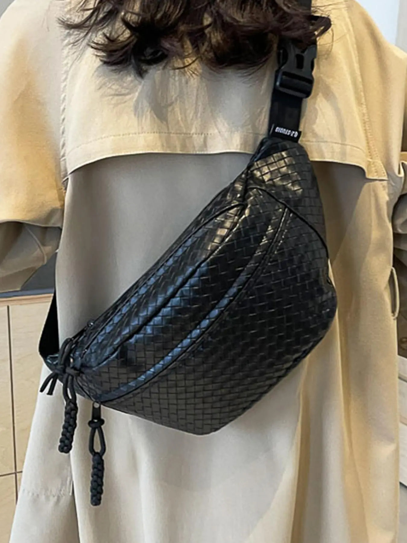 Women's Fashionable Solid Color Fanny Pack, Large Capacity Chest Bag for Daily Used, Casual Trendy Versatile High-quality Daily Commuting Bag