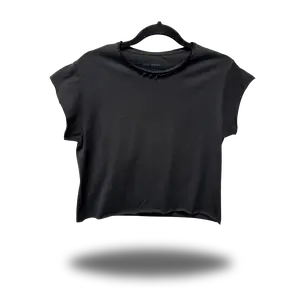 TheDriveClothing Road Rash Mens Muscle Crop Black Tee – Y2K Streetwear Hand-Cut Crop Shirt, Edgy Biker Gym Fashion, TikTok Viral Grunge Festival Outfit, Urban Summer Style Tee
