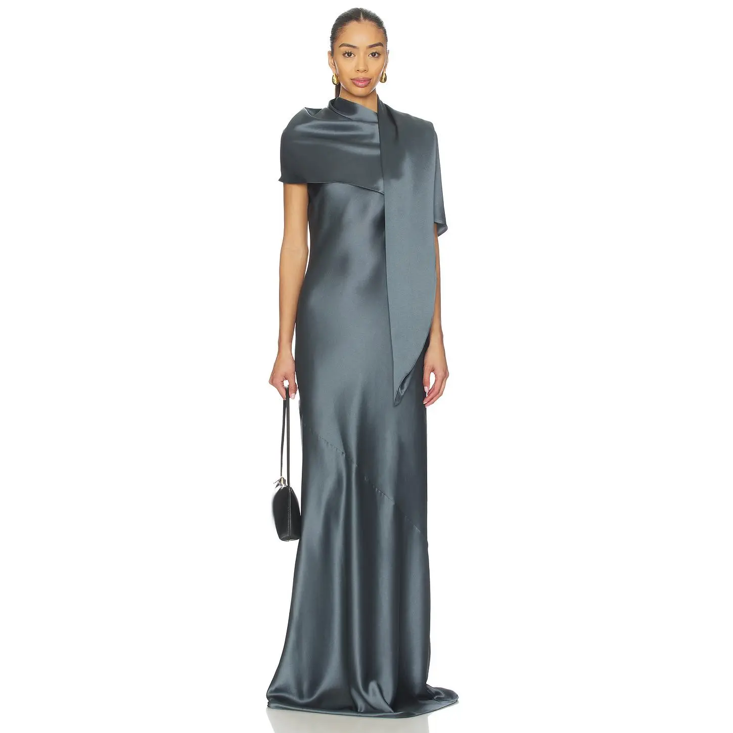 EAVES Sigrun Gown in Granite