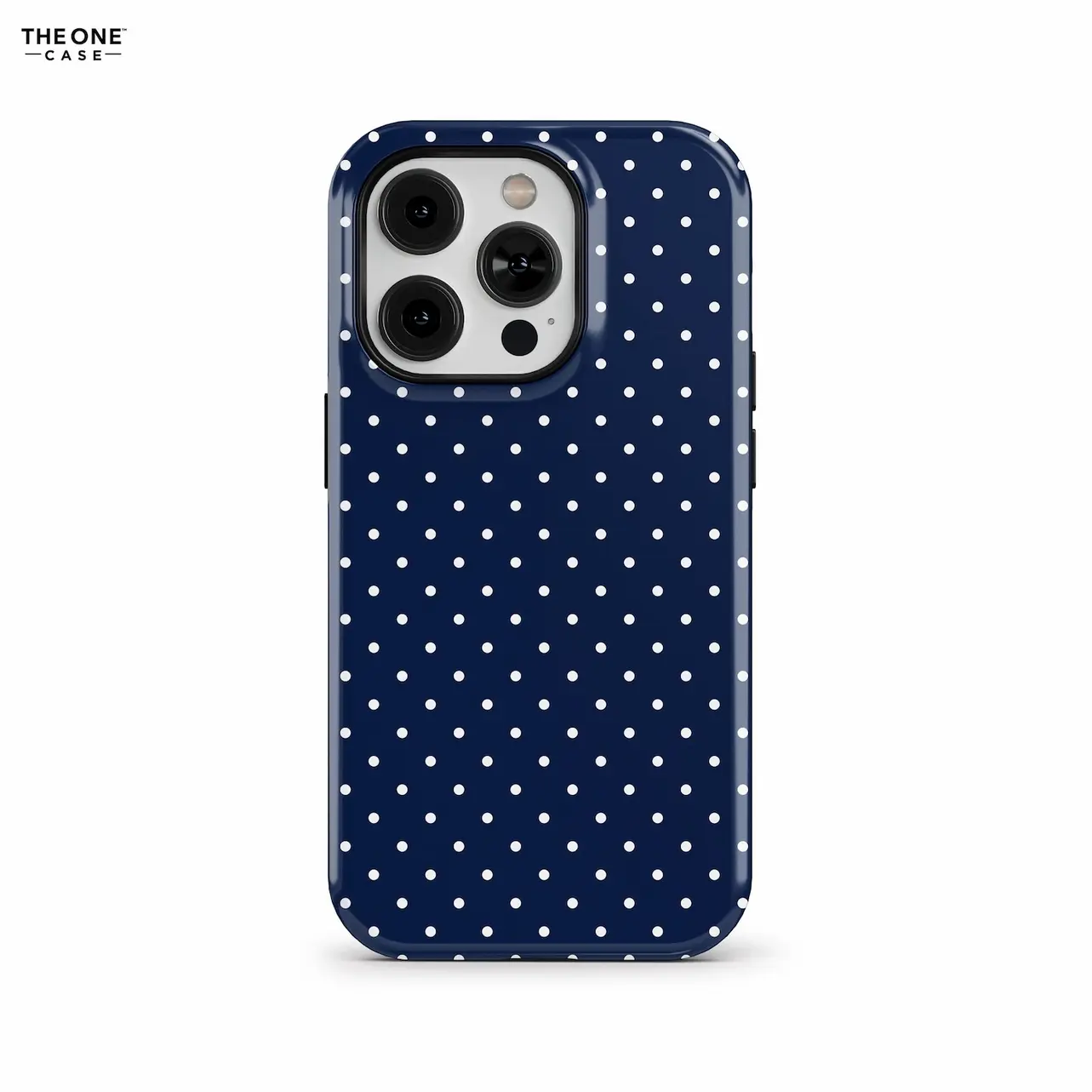 Navy Blue Polka Dot Phone Case
