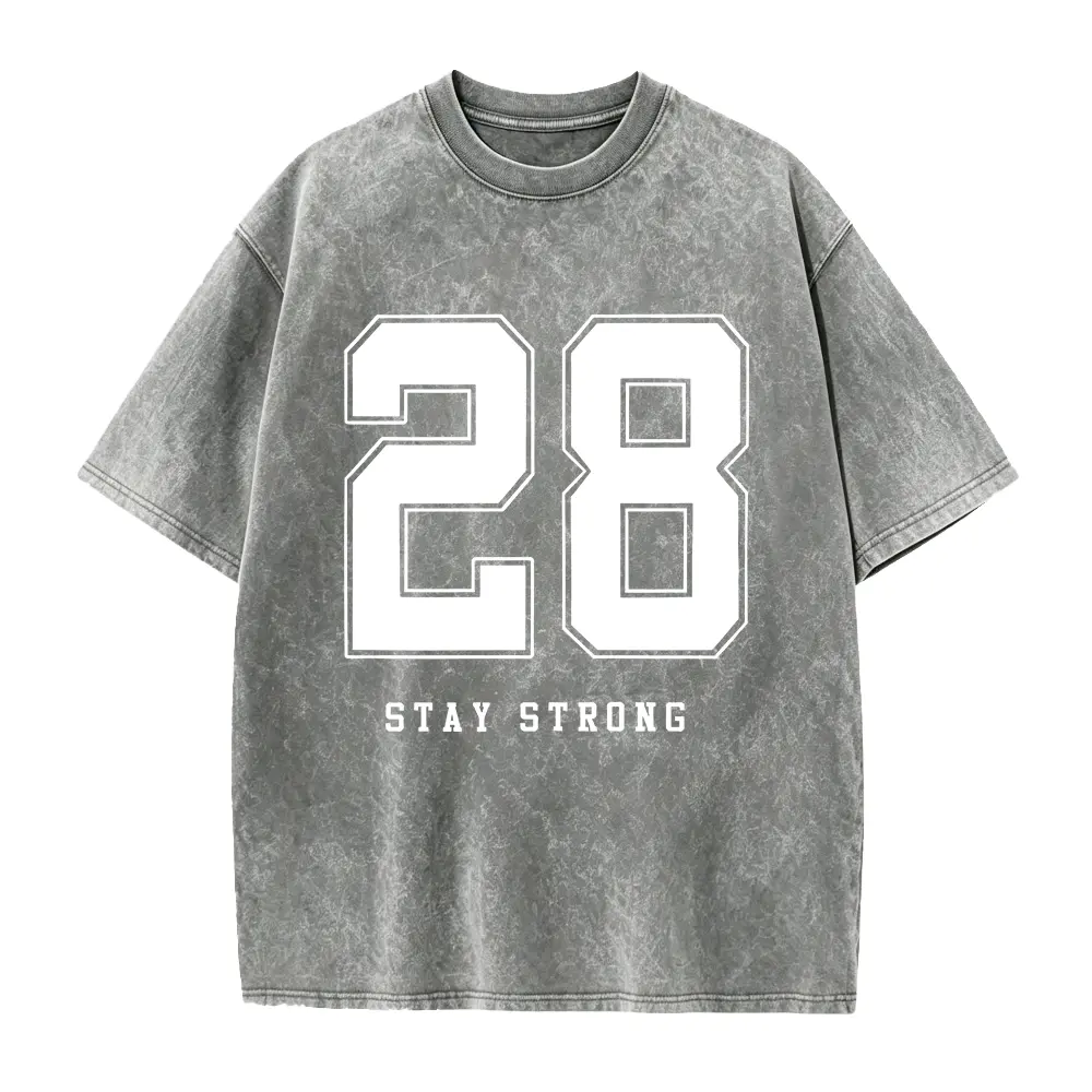 Women's European and American Style Casual Sporty Round Neck Summer Short Sleeve T-Shirt with Printed Number 28, Women's Casual Sportswear