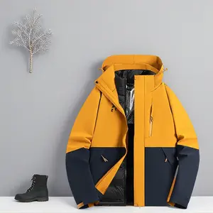 Tankye New Outdoor Hooded Couples' Mountain Climbing Jacket Windproof Waterproof Graphene Insulation for Spring Autumn Hiking