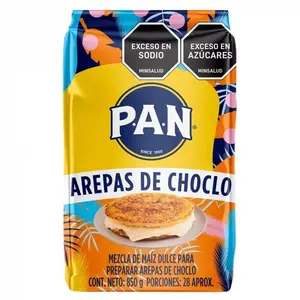 P.A.N. Harina Dulce 850g - Sweet Pre-Cooked Corn Flour for Baking, Net Weight 850g, Contains Approx. 28 Servings