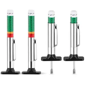 4 Pack Tire Tread Depth Gauge, Color Coded Tire Depth Gauge Tool 32nds