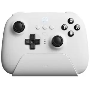 8BitDo Ultimate Bluetooth Controller for Switch, PC & Mac with Charging Dock - White