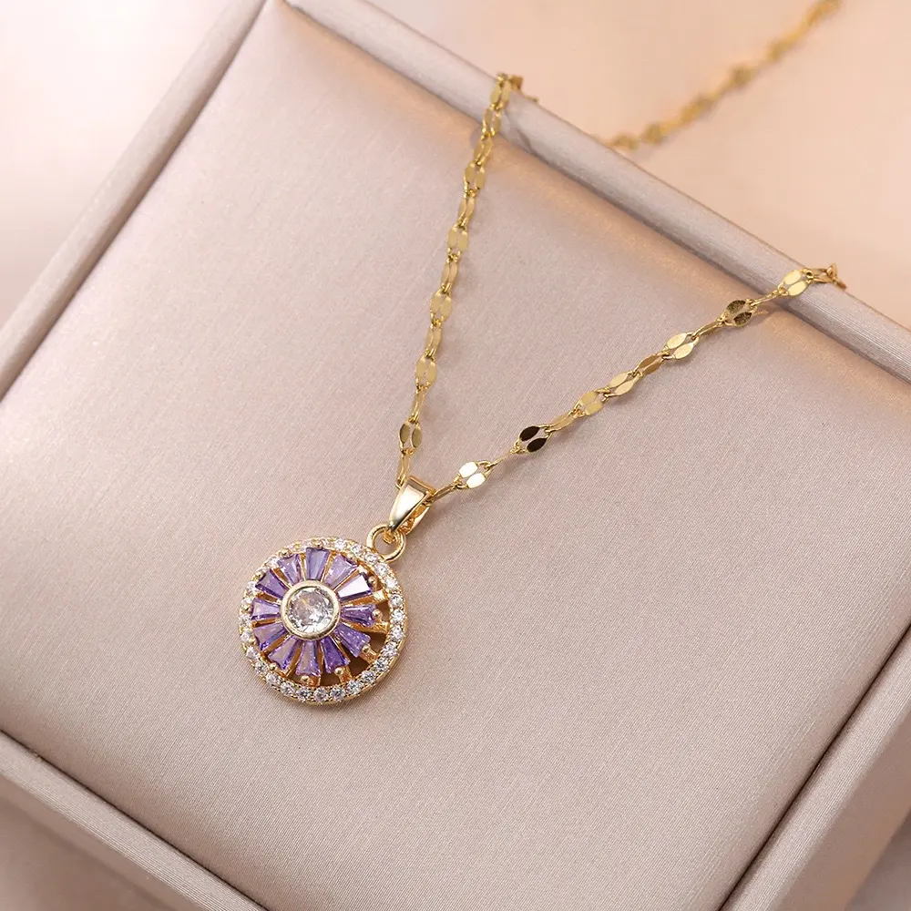 X0042 Purple Necklace  2